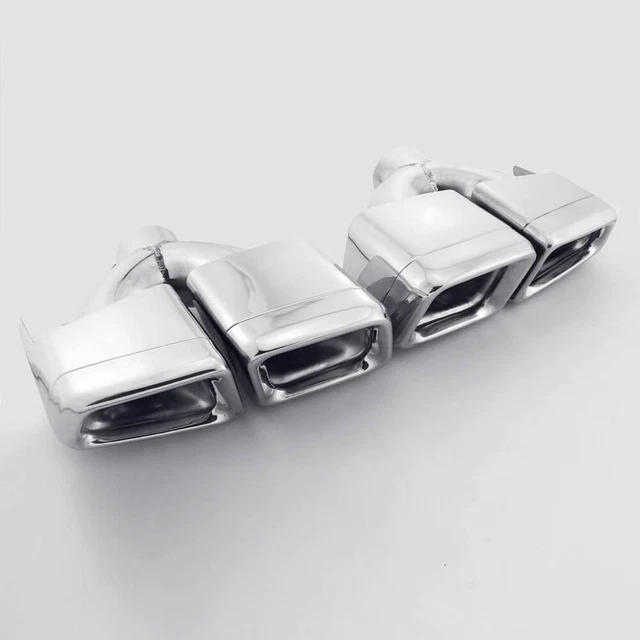 QUAD EXHAUST TIPS Mercedes Benz AMG AMG W212 W216 W204 W231 CL63 E63