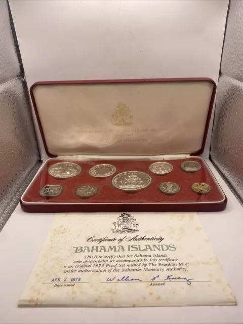 1973 Bahama Islands Bahamas Proof Coin Set