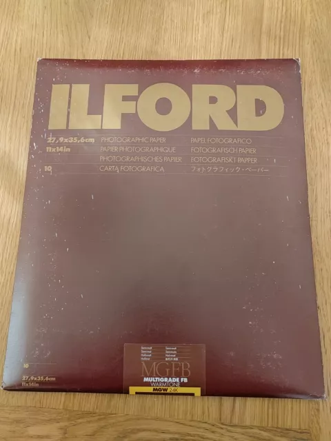 Ilford multigrade FB Warmtone Semi Matt Photographic paper 11x14 in (Pack Of 10)