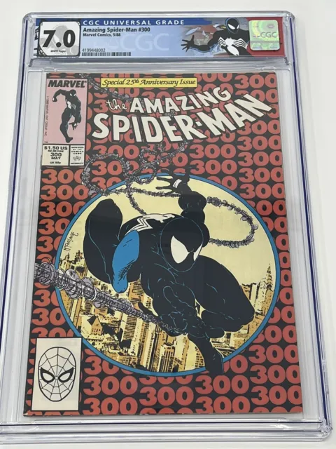 Amazing Spider Man 300 CGC 7.0 White Pages Todd McFarlane 1st Venom