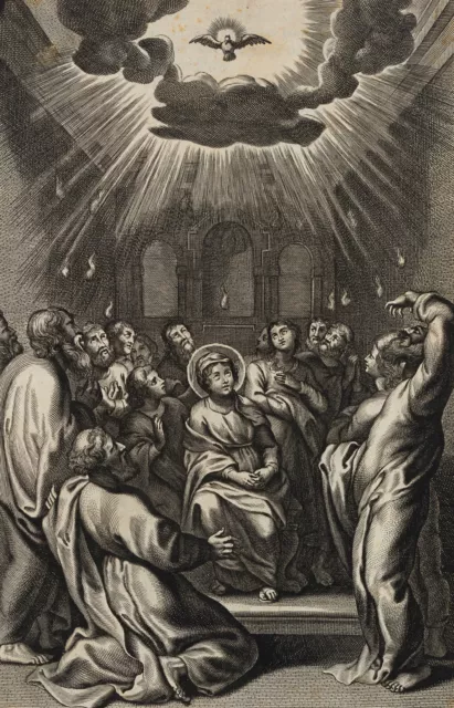 TSCHERNING (*1610) nach Unbekannt (17.Jhd), Pentecoste, Pfingsten, vor 1671, Rad