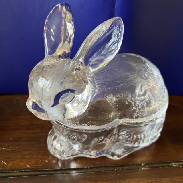 Easter Bunny/Rabbit Crystal Glass William Sonoma Candy Dish
