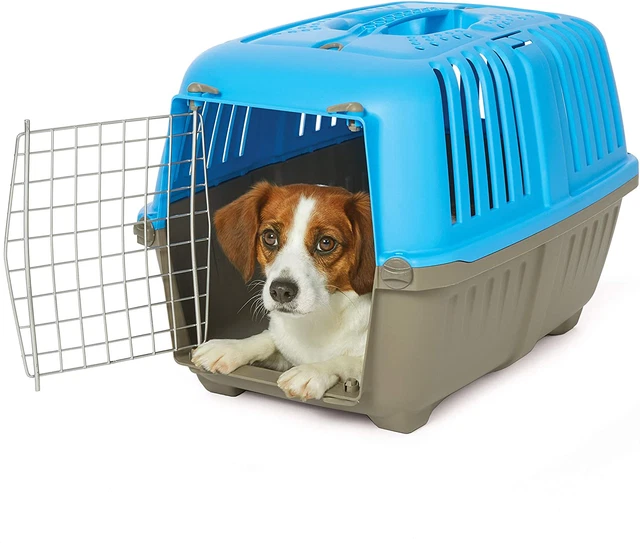 Portable Plastic Travel Pet Carrier for Cat Small Dog Crate Tote Box Cage Kennel