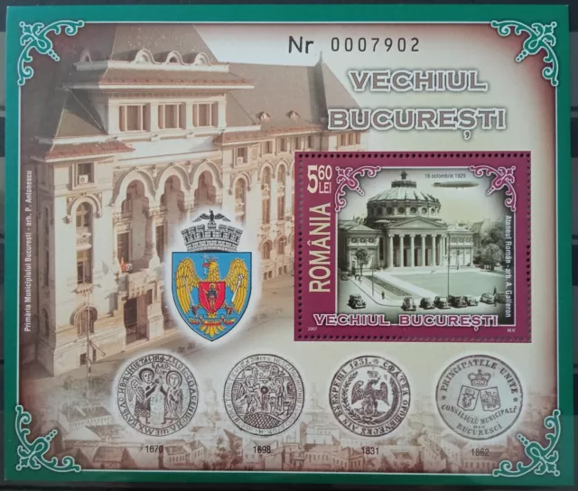 2007 Romania, Old Bucharest, MNH Bl. 398, M€ 2.2-