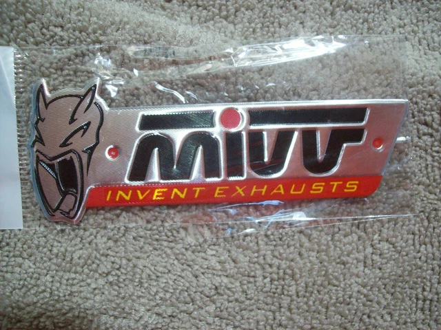 ADESIVO  " M I V V "  PER SCARICO  TERMINALE  TERMORESISTENTE  In Alluminio