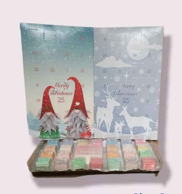 Sojawachs handgemischt Adventskalender vegan freundlich, Qualitätsduft & Farbe 2