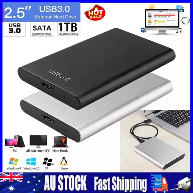 2.5 Inch External Hard Drive 1TB Mobile HDD for PC Macbook Tablet Laptop Desktop