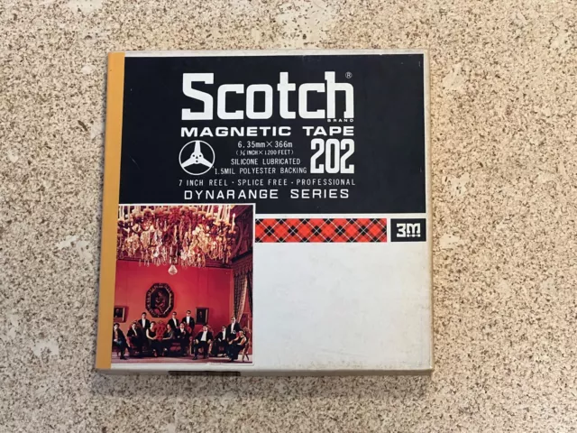 SCOTCH M3 202 band Sound recording tape 366m 18cm Professional DYNARANGE Japan