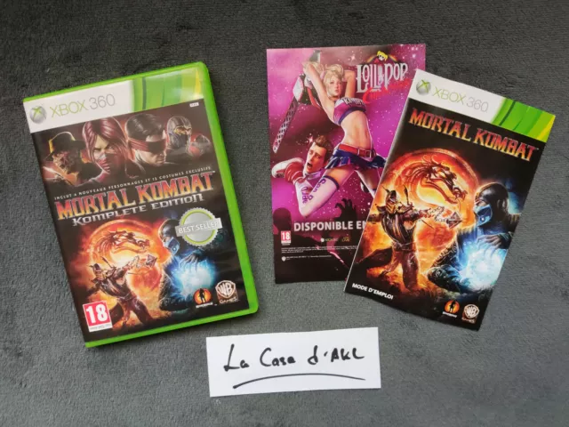 ₪ PAS DE JEU ₪ Boite + Notice pour Xbox 360 FR - Mortal Kombat Komplete Edition