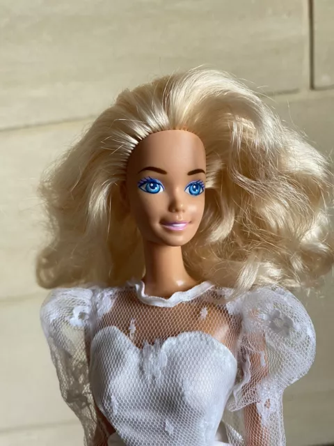 Poupée Mannequin Barbie Mattel Vintage Ancienne Tenue Vêtement Robe Mariée
