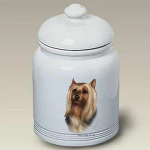 Silky Terrier Ceramic Treat Jar TB 34102