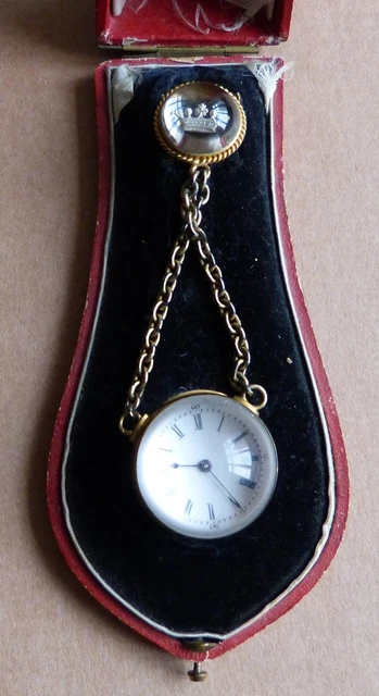 Clavette De Châtelaine Avec Montre En Argent – Style équitation, Occasion