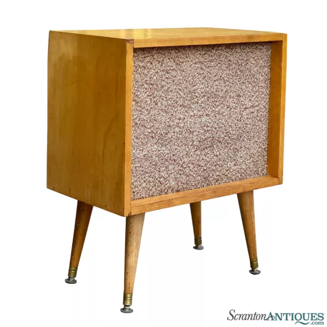 Mid-Century Modern Blonde Zenith Speaker Cabinet