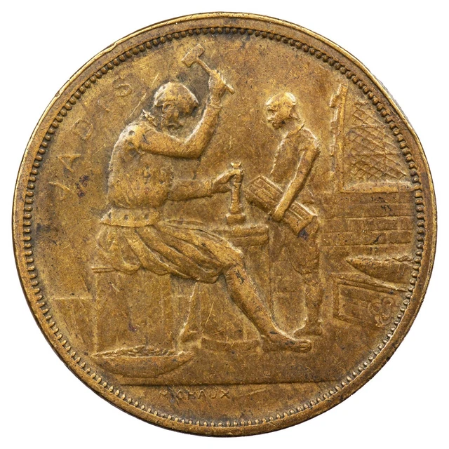 Jeton Ancien Bruxelles – Chapellerie '3 François', Laiton Vers 1890, TTB, Rare