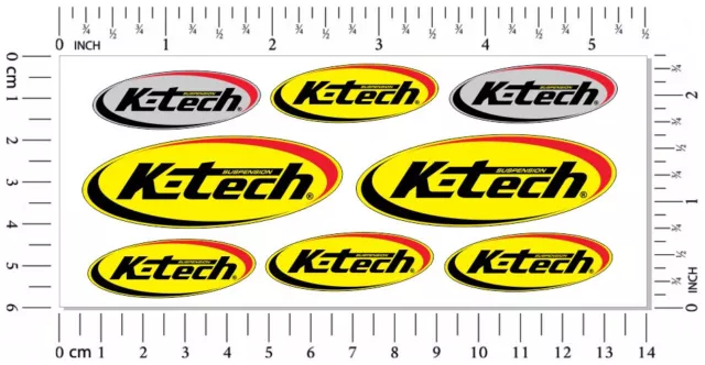 K-Tech Stickers Ktech Suspension Fork Motorcycle Laminated Decals K Tech Graphic K-Tech Stickers Ktech Suspension Fork Motorcycle Laminated Decals K Tech Graphic
