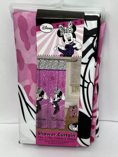 Disney minnie Mouse cloth shower curtain set  72”x 72"