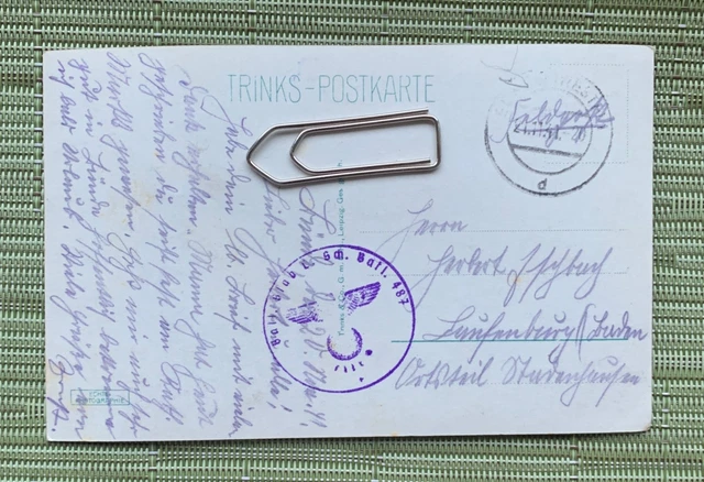 ALTE AK POSTKARTE BÜNDE Else-Brücke, SCHOTTE Schuhgeschäft Feldpost 21. ...