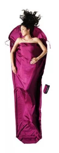 Cocoon Silk MummyLiner, Silk Mulberry Red