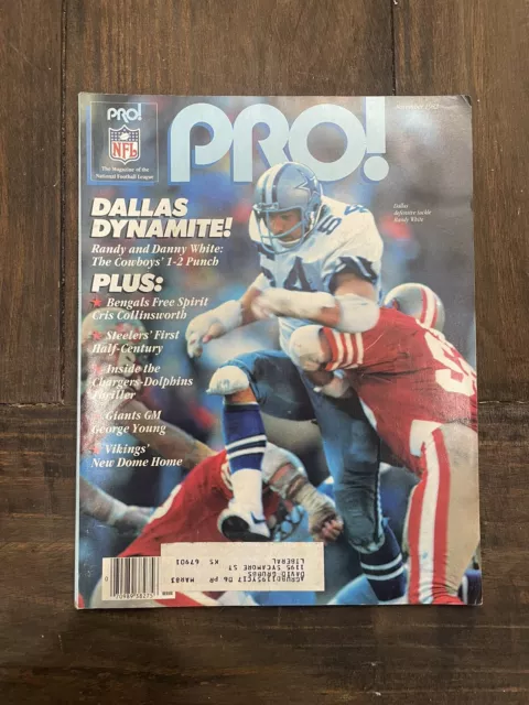 NFL PRO MAGAZINE Nov. November 1982 DALLAS COWBOYS Randy White Vintage ...