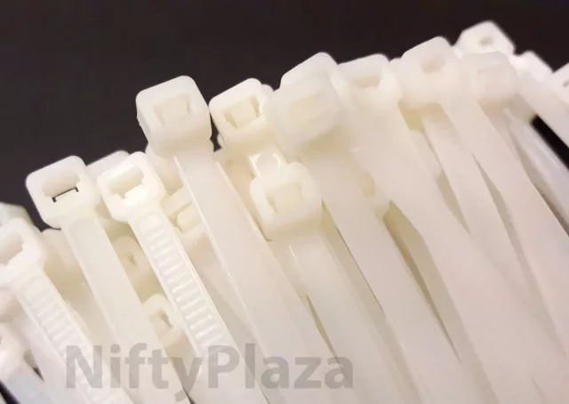 NiftyPlaza 18 Inch Cable Ties - 100 Nylon Zip Ties 75 lbs UV Weather Resistant 2