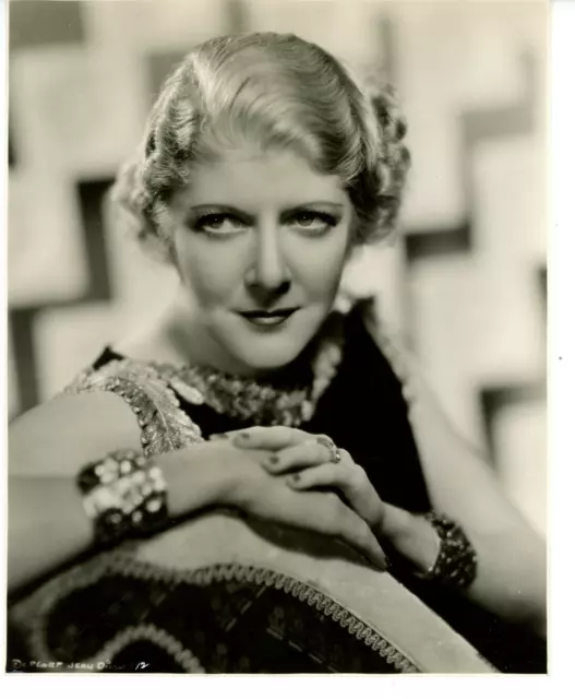 Autographed 3x2 Card Actress Jean Dixon + 8x10 Photo by A.L. Whitey Schafer