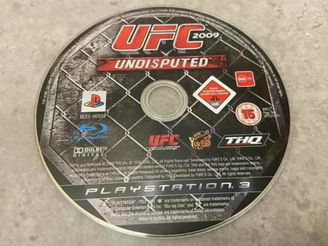 UFC 2009 Undisputed (Sony PlayStation 3) PS3 Game Disc Only