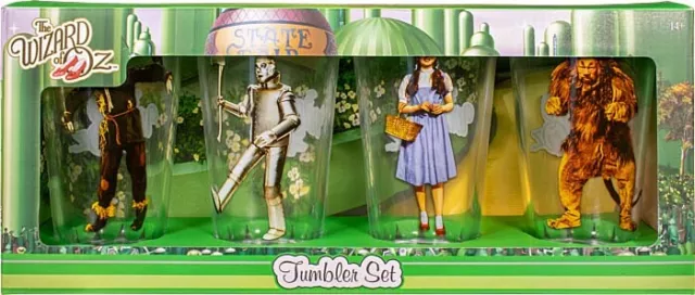 THE WIZARD OF OZ - 15cm Character Tumbler Glasses Set (4) Ikon Collectables #NEW