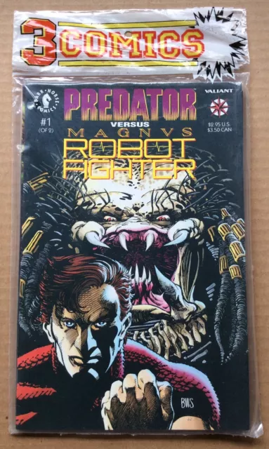 SEALED 3-PACK OF RANDOM COMICS: Predator/Magnus #1, Turok #2, George Takei