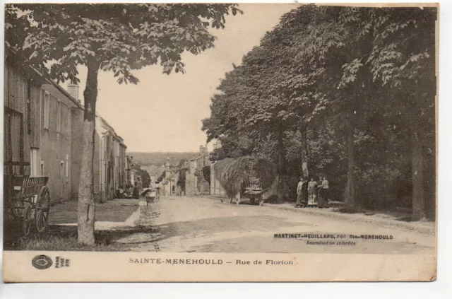 SAINTE MENEHOULD - Marne - CPA 51 - la rue de Florion 13