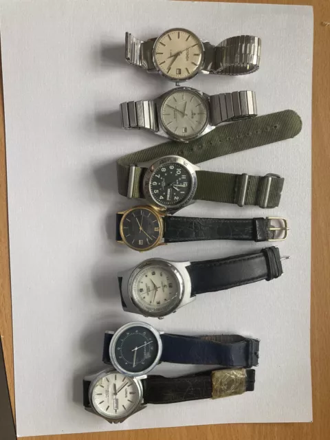 job lot of old watches