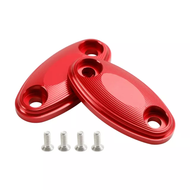 CNC Aluminum Red Mirror Block Off Plates For Honda CBR500R CBR600RR 2013-2020 A9