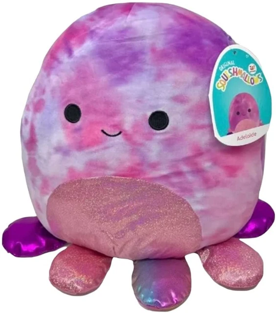 Squishmallows Kellytoy Peluche Tinley Rainbow Axolotl 30,5 Cm - Morbido Giocattolo Ufficiale Con Etichetta - Collezione Arcobaleno