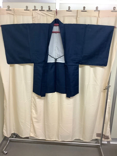 Japanese Vintage Kimono Haori Jacket silk Front strap length 36.22 inch used