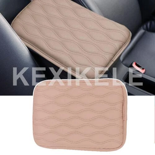 Center Console Box PU Car Armrest Pad Mat Cover Leather Cushion Accessories