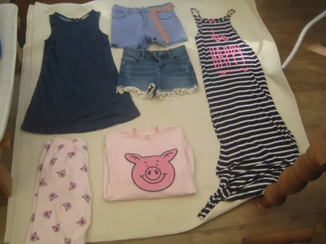 Pacchetto misto di vestiti per ragazza x 6 articoli - età 9-10-11 anni Percy Pig
