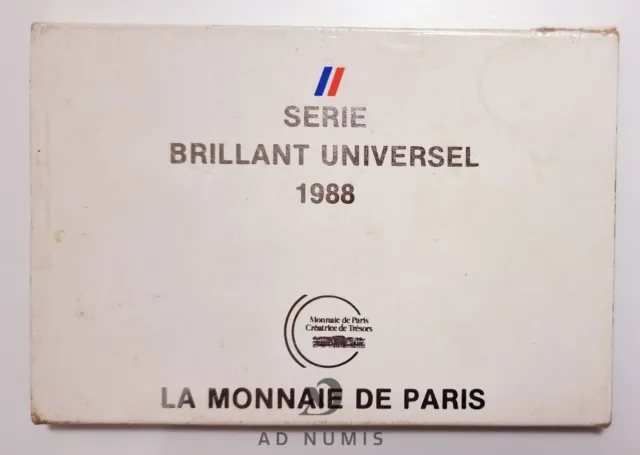 France Coffret 1988 FDC BU 10 pièces de monnaies Francs Brillant Universel