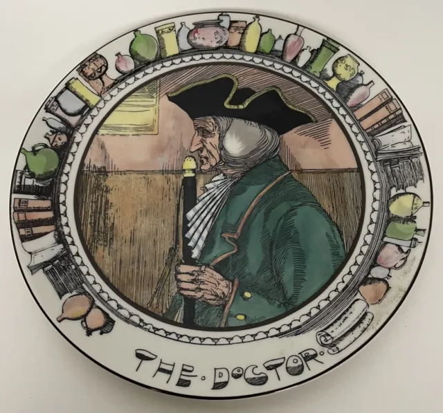VTG Royal Doulton Plate The Doctor Made In England English Translucent China