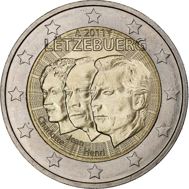 [#1250837] Luxembourg, Henri, 2 Euro, 2011, Utrecht, SPL, Bimétallique, KM:116