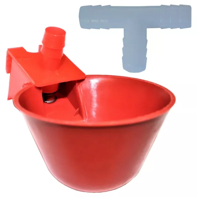 48 Rite Farm Products Auto Waterer Drinker Cup & Barbed Fitting Chicken Poultry