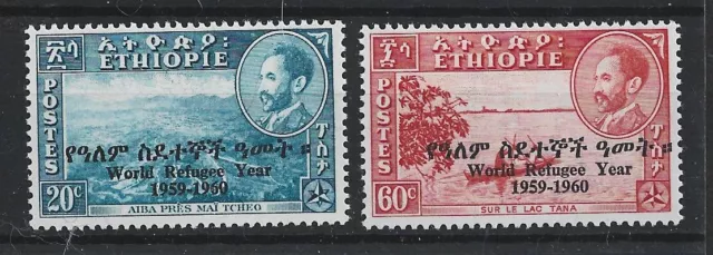 pa442 ÄTHIOPIEN/ Weltflüchlingsjahr 1960  MiNr 389/90 **