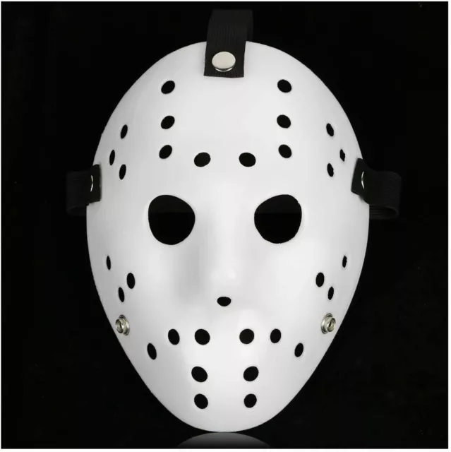 White Halloween Freddy Jason Mask Scary Hockey Party Mask Friday 13th Full Mask