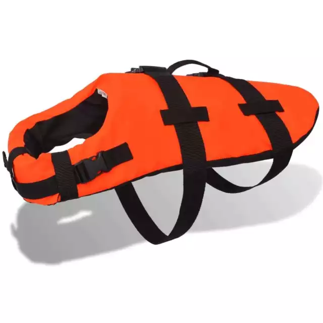 Gilet veste de sauvetage bateau canoë kayak pour chiens Taille S/M/L Orange 2