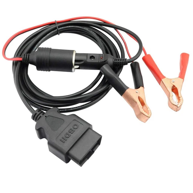 3M/10ft OBD II Vehicle ECU Emergency Power Supply Cable Memory Saver w...