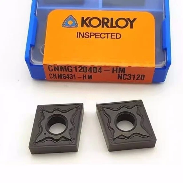 KORLOY CNMG120404-HM NC3120 CNMG431-HM NC3120 carbide inserts 10pcs