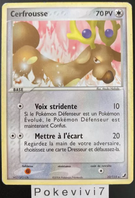 Carte Pokemon CERFROUSSE 32/115 Rare Bloc EX Forces Cachées FR OCCASION