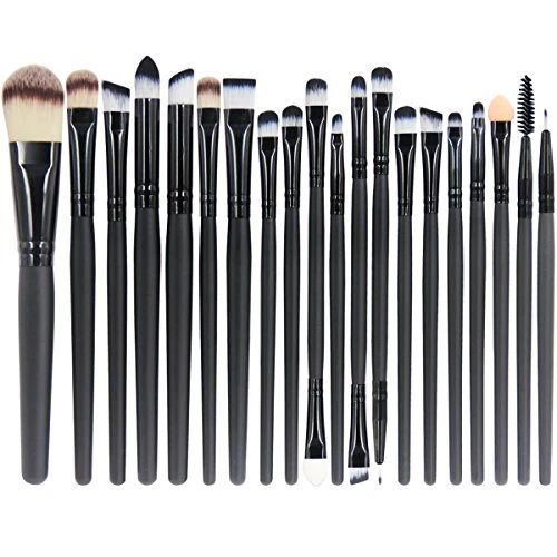 EmaxDesign 20 pezzi-Set di pennelli professionali per trucco volto ombretti e...