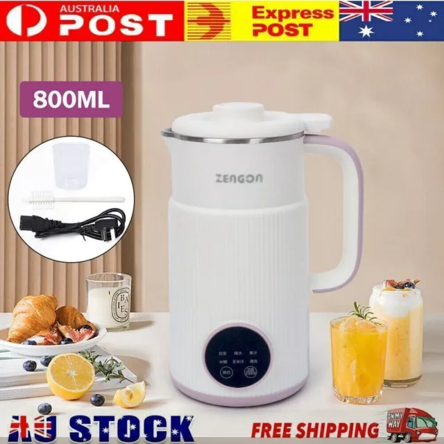 800ml Soy Milk Machine Juicer Automatic Heating Free Filter Soybean Milk Makers