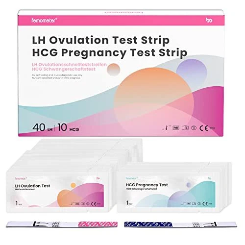 Femometer 40 Test Ovulation + 10 Test de Grossesse Précoce en Bandelette pour...