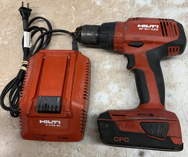 HILTI SF 6HA22 22V Cordless 1/2” Hammer Drill With Battery + Charger 1