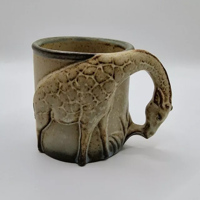 John Buck Studio Pottery 3D Giraffe Coffee Tea Mug